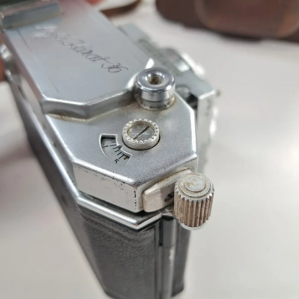 AGFA KARAT 36 film CAMERA SYNCHRO-COMPUR Folding Rangefinder‎ Rodenstock Heligon